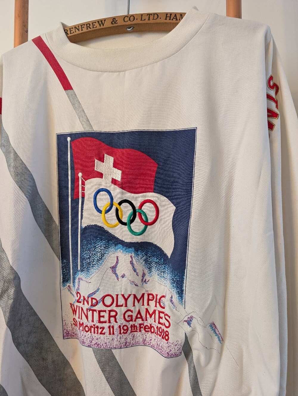 ๐ฅ80'S RARE ADIDAS Vintage Olympic Sweatshirt - Made in HONG KONG๐ฅ *UNISEX*- XL - Picture 2 of 16